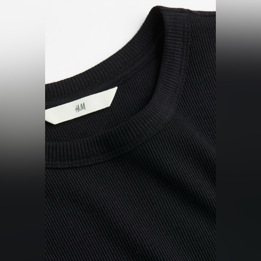 H&M Ribbed Modal-Blend T-shirt - Picture 5 of 5